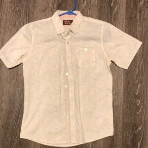 Boys (10/12)Beige Short Sleeve Shirt